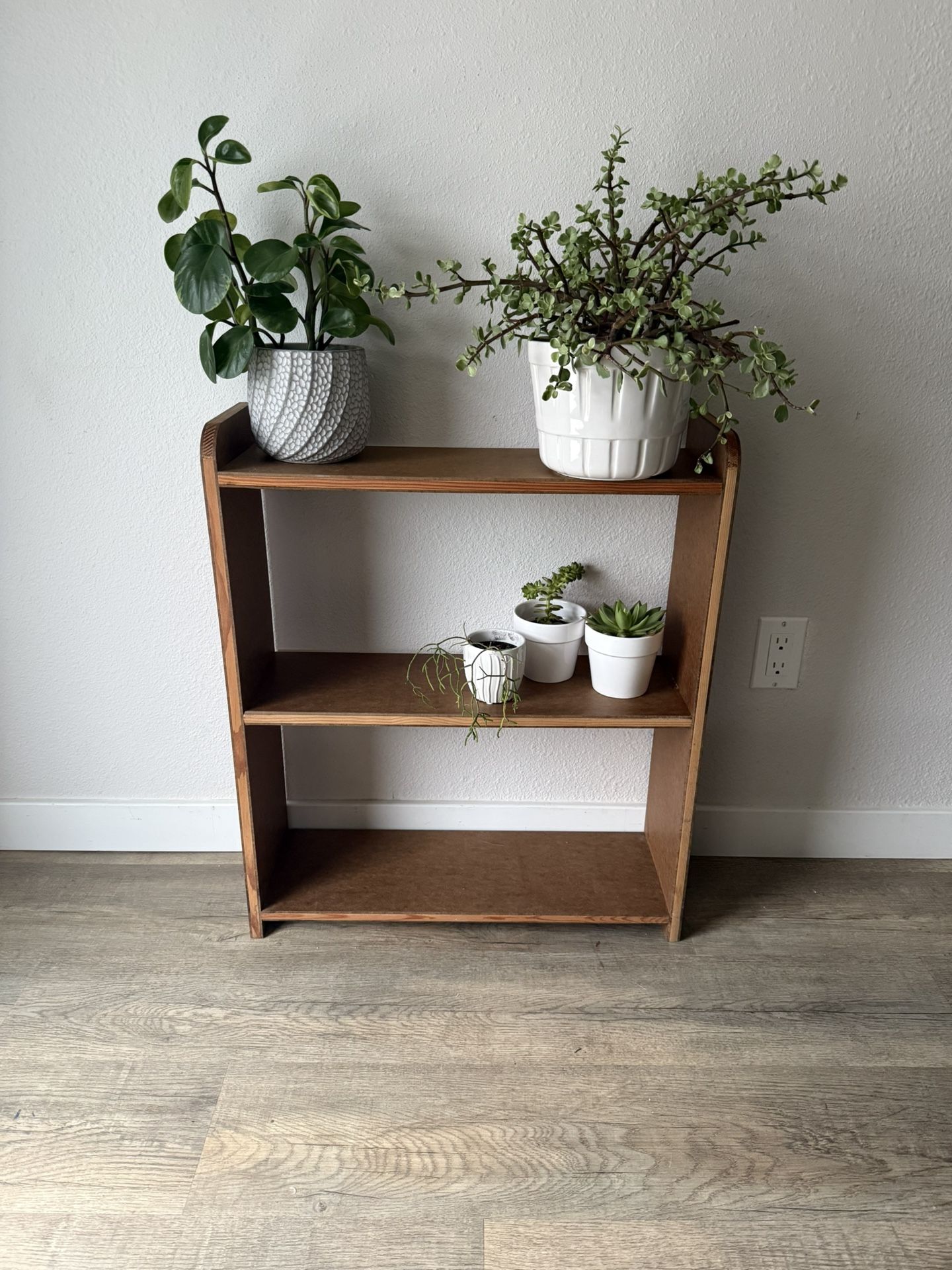 HANDY plant stand - shoe rack - curio storage - book shelf - wood - delivery available