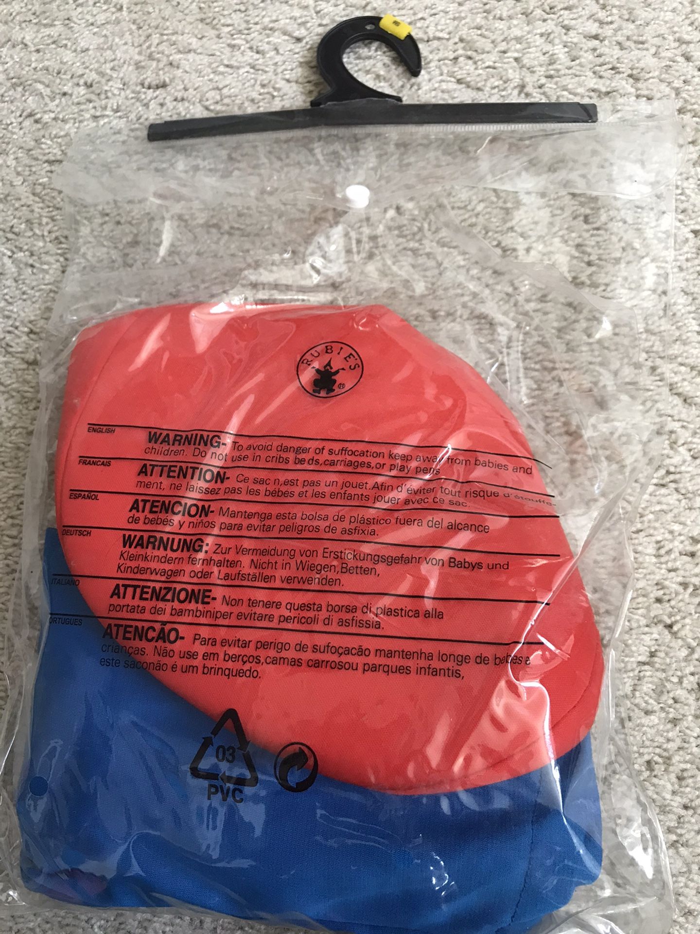 Mario costume size small.