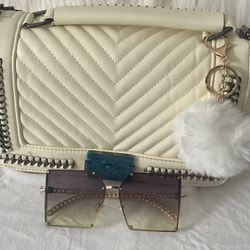 White Chain  Bag Set