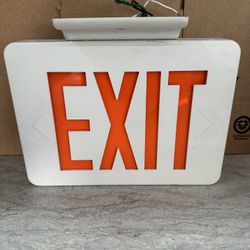 Red LED Emergency Exit Light Sign, AC 120V