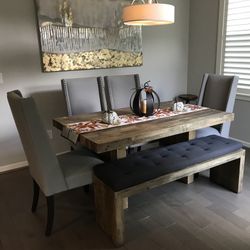 West elm- Dining Set- Seating For 6