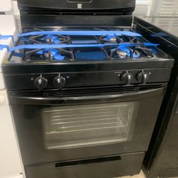 Kenmore Usted Gas Stove In Black Working Perfectly 4 Months Warranty 