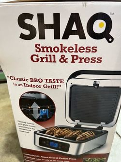 SHAQ Smokeless Indoor Grill & Press