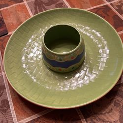 Nice Chips And Salsa Sombrero Plate 