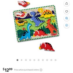 Melissa & Doug Chunky Puzzle (Dino) 🧩🦖
