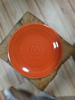 Fiesta Ware Ceramic Dinner Plate Orange
