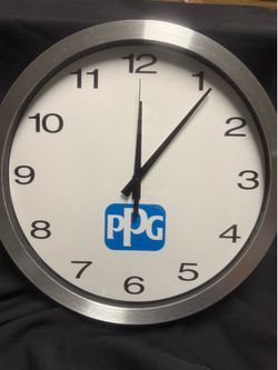PPG 14” Wall Clock Battery Operated