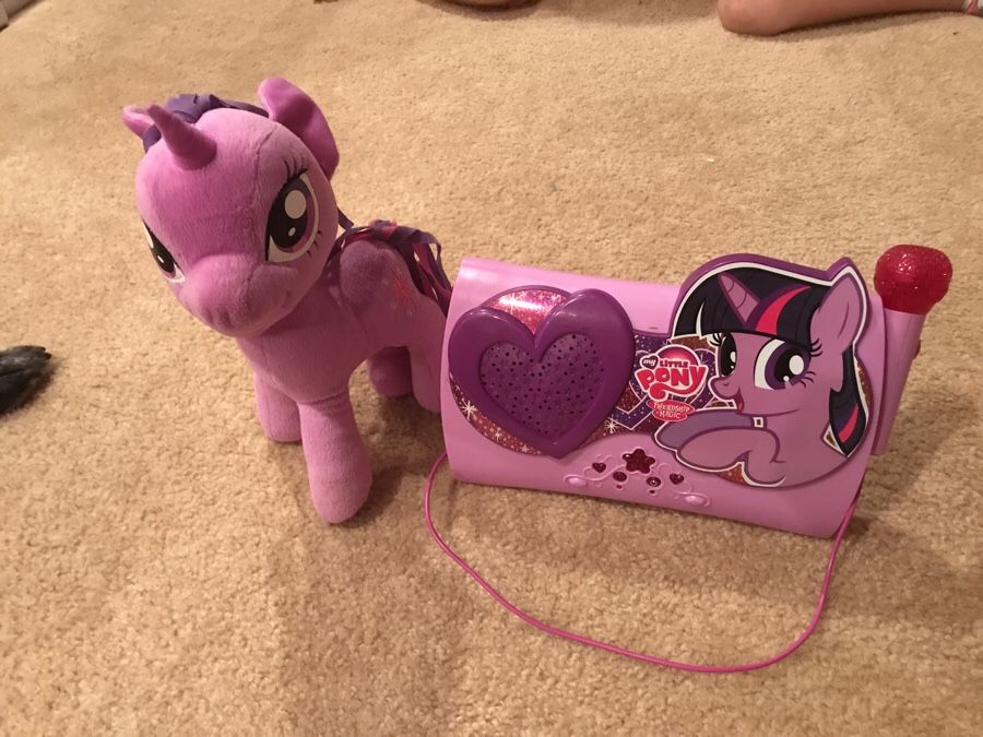 MLP my little pony twilight sparkle stuffed animal and karaoke machine