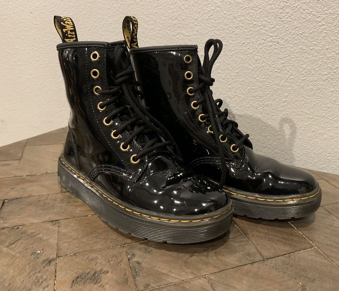 Dr. martens Black Shiny Leather Boots
