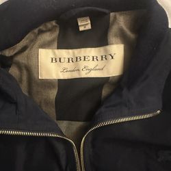 Burberry Blue Bomber Jacket Size M