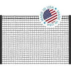 Non-Retractable Driveway Safety Net, Black, 20' | Outdoor Barrier; Playtime Safety; Yard Safety