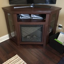 Tv Stand w/ Built In Fire Place