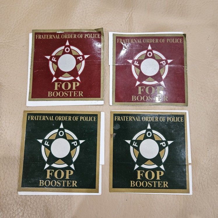 FOP Fraternal Order Of Police Booster Stickers For Your Car
