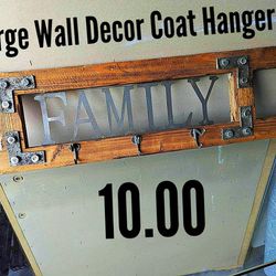Large Wall Decor Coat Rack