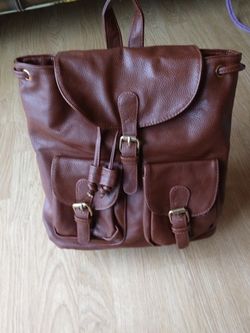 Leather Back Pack