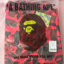 Bape Hoodie Zip Up Sz M
