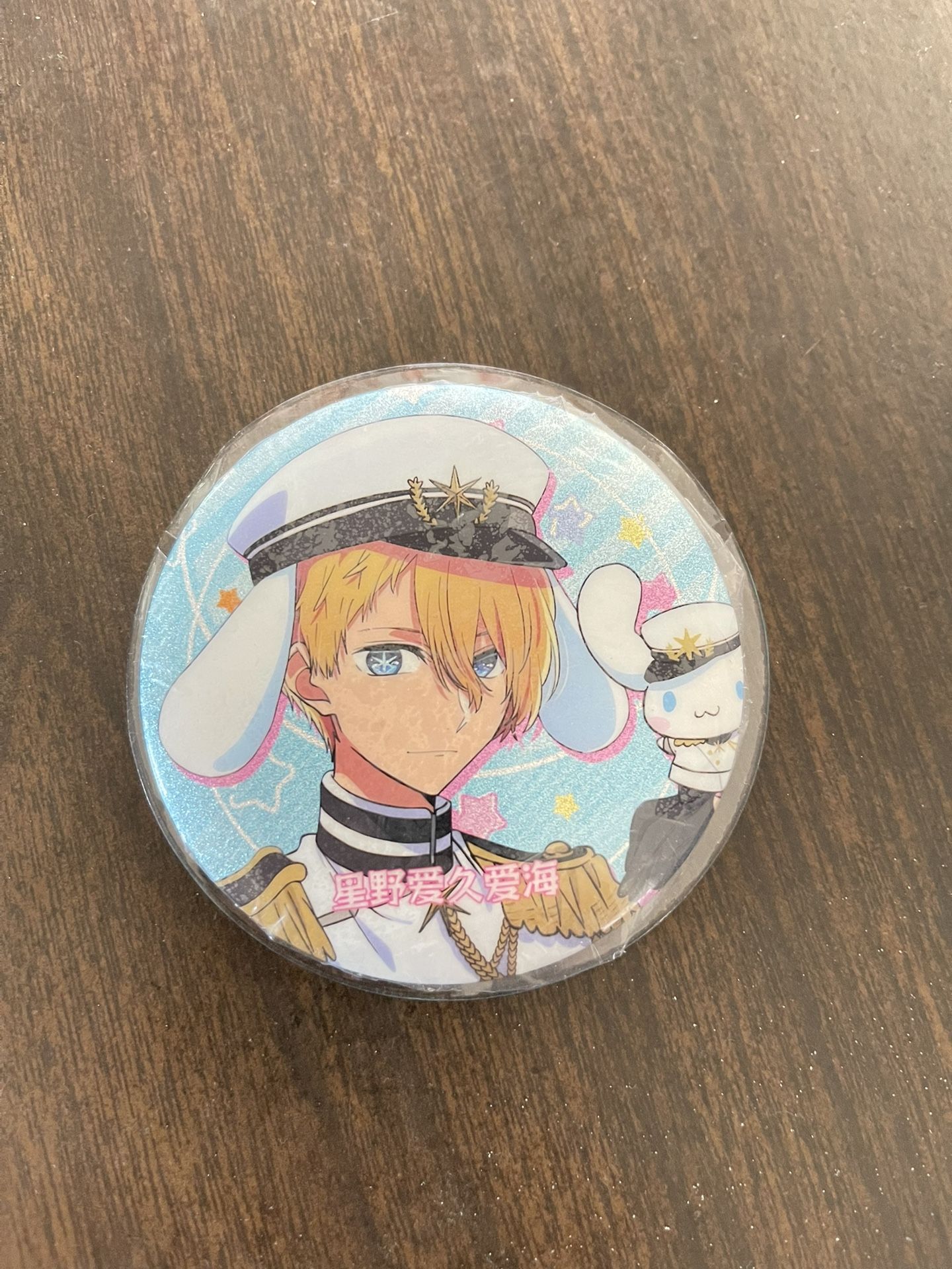 Badge Pin Hoshino Aqua Cinnamoroll KUJI Hikido Oshi no Ko Metal Badge Pin Botton