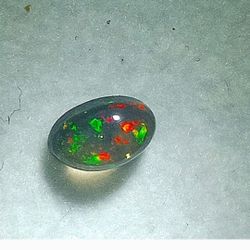 .33ctw Ethiopian Black Fire Opal Cabachon 100% GENUINE 