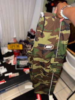 Supreme x Nike Nylon Cargo Pant 'Woodland Camo' - Size Medium ✅ SHIPS ASAP ✅