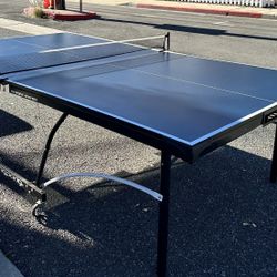 Foldable Ping Pong Original Table with Net & Wheels