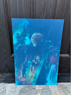 Final Fantasy Anime Gallery Panda Acrylic Wall Art Japanese Poster Large