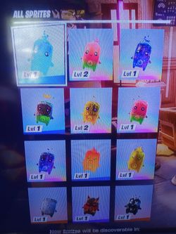 Different fortnite sprites