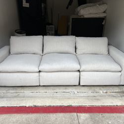 Beige 3 Piece Cloud Couch