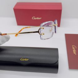 Cartier Big C Diamond Cut Lenses Sunglasses 