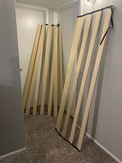 Used 73” Wide ZINUS Horizontal Wooden KING size Bed Slats Base Boards