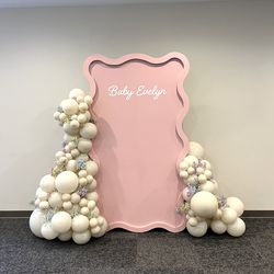 Balloon Garland Set Up Custom Walls and Backdrops