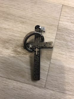 Black cross for necklace