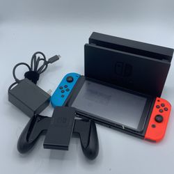 Nintendo Switch Console Bundle – Pro Controller + Case + All Wires