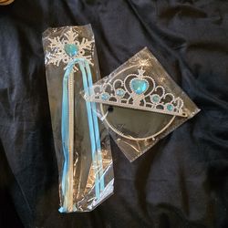 Princess crown and wand