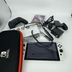 White Nintendo switch oled bundle deal !