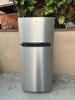 Whirlpool Fridge Silver 18cu ft 28x29x68🛑👍3 MONTHS WARRANTY
