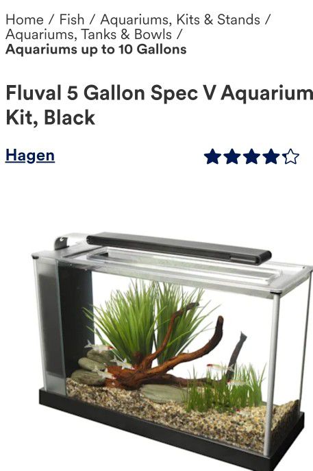 Fluval 5Gallons - Office Or Bedroom Aquarium.