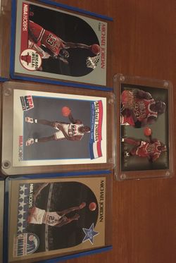 Jordan Basketball And Baseball Cards