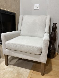Beautiful Off White Accent Chair