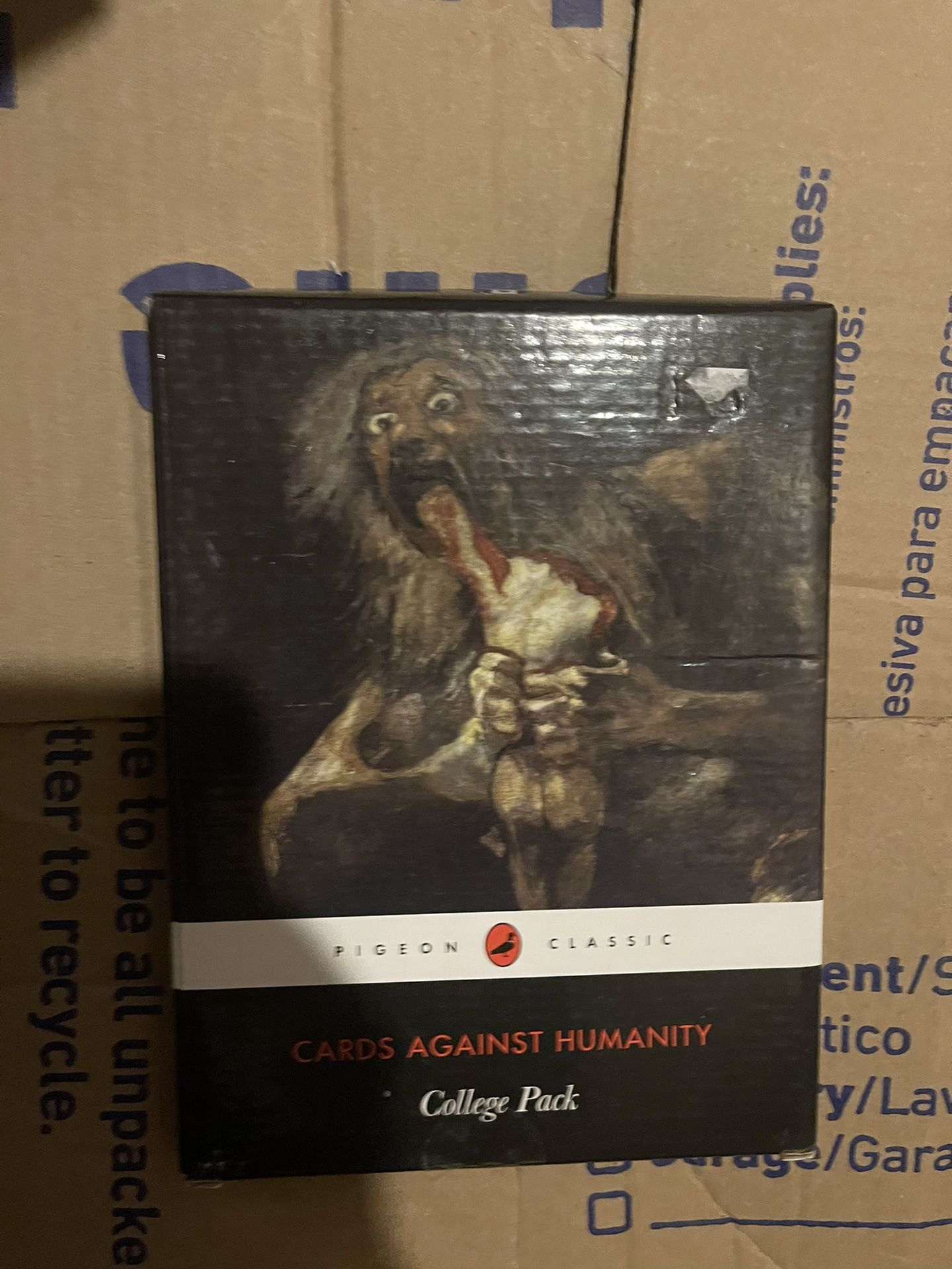 Cards Against Humanity Card Game COLLEGE Expansion Pack 30 Cards+ Poster **NEW** With Minor Shelf Wear