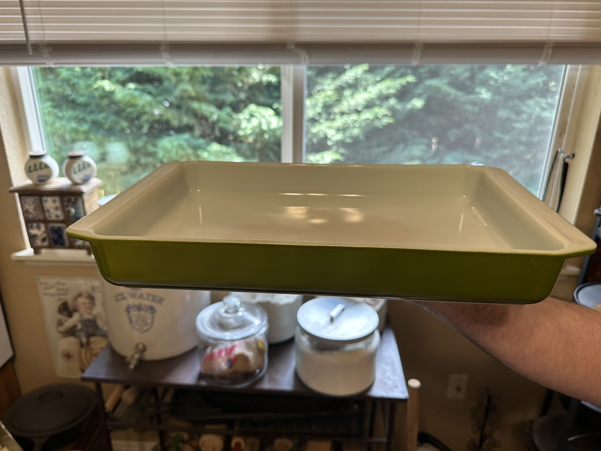 Vintage Pyrex #993 Verde Green Baking Dish