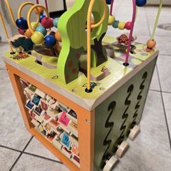 Zany Zoo Wooden activity cube