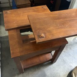 Unique Craftsman heavy, solid wood utility table