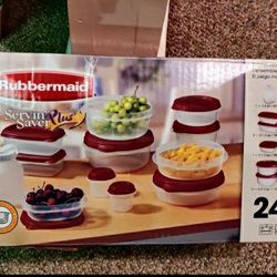 Rubbermaid Storage Containers 24 Piece - New

