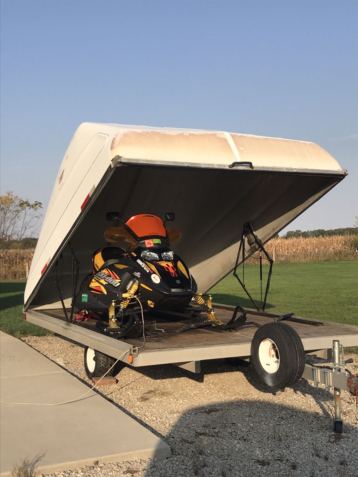 2003 Skidoo 600ho With Trailer