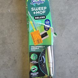 Sweep plus mop deluxe 2 in 1 multi-surface floor cleaning