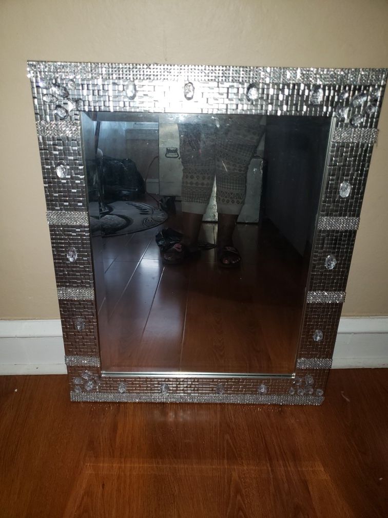 Wall mirror custom Bling