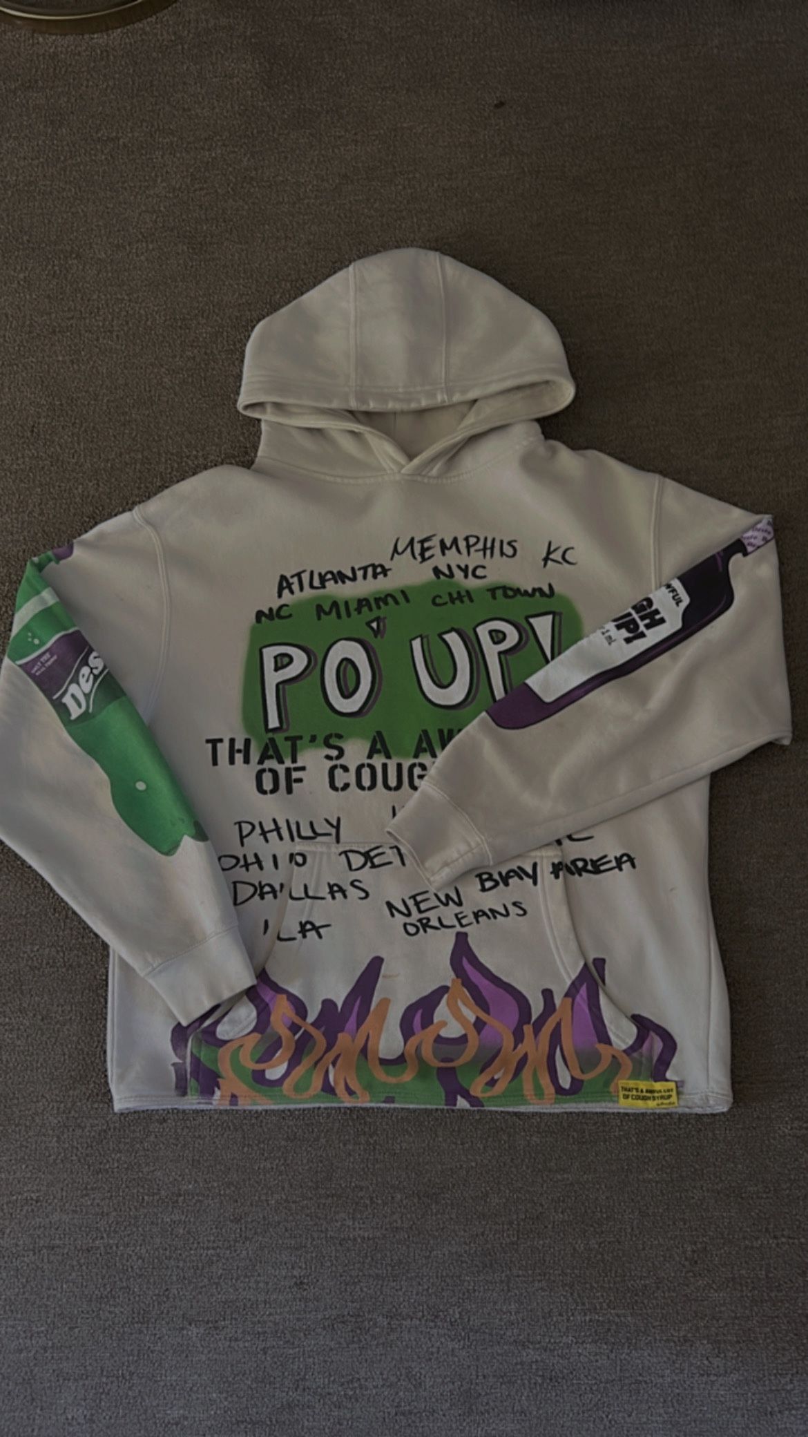 Po Up That Awful Lot Of Cough Syrup Hoddie
