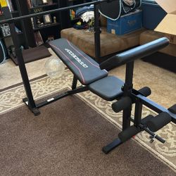 Weight Bench And Bar