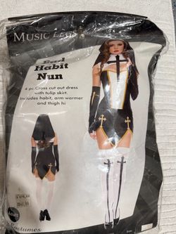 Music Legs Bad Habit Nun Halloween Costume