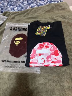 A Bathing Ape (BAPE) Pink Camo Big Ape Head T-Shirt